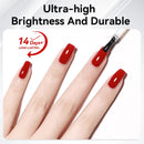 LILYCUTE 7ML Nail Base Top Polish Clear Bright Effect Semi-permanent Long Lasting Nail Art Varnish Fast Drying No Need Lamp