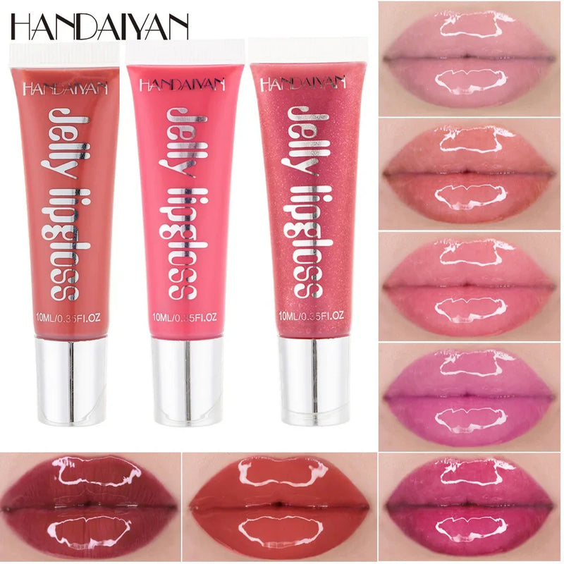 Jelly Lip Gloss Moisturising Lipstick Sexy Lip Oil Plumping Non-Sticky Long Lasting Repairing Primer Lip Balm Care Cosmetics