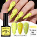 LILYCUTE 7ml Fluorescent Crackle Gel Nail Polish Neon Hybrid Natural Dry DIY Semi Permanent Soak Off Design Nail Art Varnish