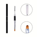 New Gel Brush and Clip Two-In-One Design, Nail Brush and Scraper, Special Gel Nail Brush Tool for Artificial Nail Extension and Gel Application