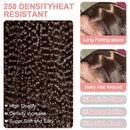 Deep Curly Human hair Wigs Chocolate Brown 13x4 13x6 Hd Lace Frontal Wig Colored Water Wave Lace Front Wig For Women 30 36 Inch