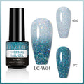 LILYCUTE 7ml Thermal Gel Nail Polish Winter Coffee Temperature Changing Semi Permanent Soak Off UV Nail Art Gel Varnish Manicure