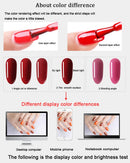 LNWPYH 2Pc Gel Nail Polish Kit Professional Glitter Nail Gel Polish Semi Permanent Soak Off UV Nail Art Gel Varnish Nail Art Set