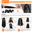 Deep Wave Human Hair Wigs Remy Brazilian Hair Wig 13x4 HD Lace Frontal Human Hair Wig Deep Curly Wig Pre plucked Bleached Knots