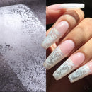 10 Rolls/Box White Black Lace Nail Art Foils Set Nail Transfer Sticker Paper DIY Manicure Nail Decoration Accessories