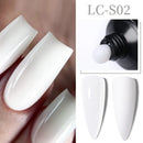LILYCUTE Nail Extension Gel 10ML Semi Permanent Bright Pink UV Hard Gel Nails Finger Prolong White Clear Nude Gel Nail Polish