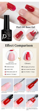 LILYCUTE 7ML Watercolor Nail Gel Peelable Base Gel Polish Function Nail Semi Permanent Soak Off UV Gel Nail Art Manicure Varnish