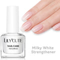 LILYCUTE 7ML Nail Care Polish Milky White Pink Strengthener Effect Long Lasting Care Polish Varnish Fast Drying No Need Lamp