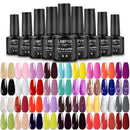 LNWPYH 2Pc Gel Nail Polish Kit Professional Glitter Nail Gel Polish Semi Permanent Soak Off UV Nail Art Gel Varnish Nail Art Set