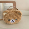 Plushes Makeup Case Anime Relaxed Bear Cosmetic Bag Women Jewelry Storage Pouch Girl Organizer Handbags Gift Hot Sales