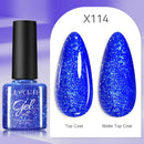 LILYCUTE 7ML 125 Colors Gorgeous Glitter Red Nail Gel Polish Semi Permanent Soak Off LED UV Gel Nail Art Manicure Varnish