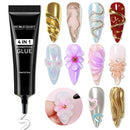 NICOLE DIARY 3D Nail Art Rhinestone Gel Sculpting gel Carvings & Shape Molding Flower Gel Semi Permanent Manicure Nail Art