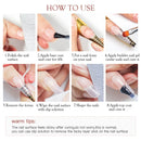 6pcs Baby Boomer Extension Nail Gel Set Clear Pink White UV Builder Ombre Nails Camouflage Quick Extension Gel Extended Nails