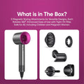 5 in 1 Professional Hair Dryer, with Hot and Cold Air Functionality - Lightweight and Thermostatic Styling Tool for Smooth Hair