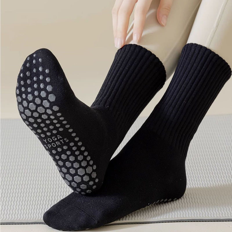 10 Pairs Home Pilates Socks For Women With Non Slip Grippers Yoga Crew Socks For  Hospital Sticky Slipper Socks Breathable And Anti-odor  For Yoga Hospital Pilates Barre