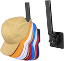 Hat Rack for Baseball Cap, Adhesive Ball Caps Holder on Wall, No Drilling Hat Organizer Black, 2 Pack