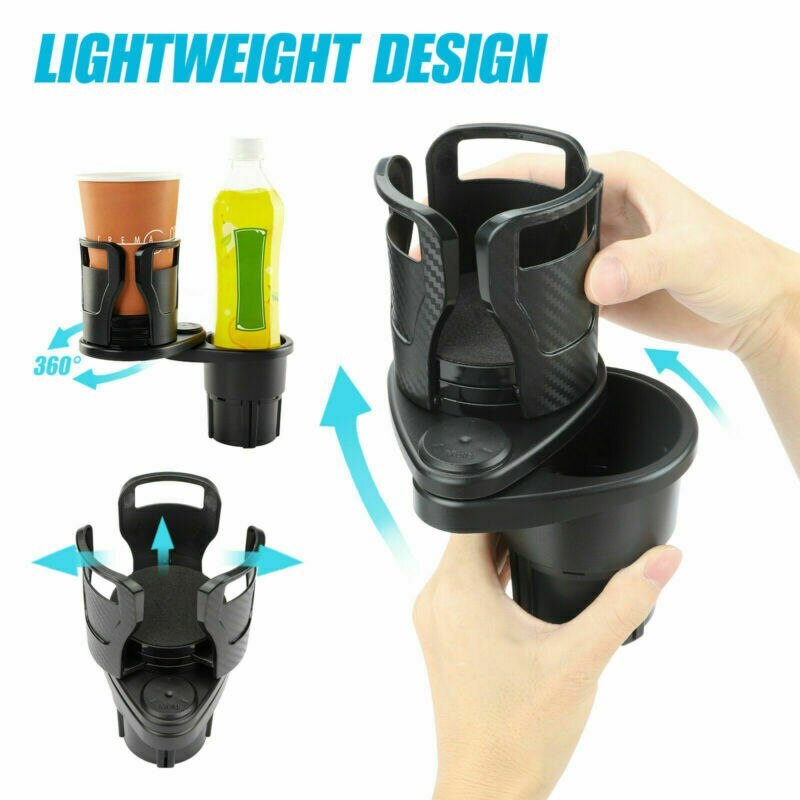 Car Drinking Bottle Holder 360 Degrees Rotatable Water Cup Holder Sunglasses Phone Organizer Storage Car Interior Accessories