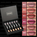 6-Piece Matte Velvet Crayon Lipsticks Waterproof Eye Shadow Set