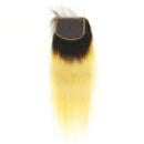 #Yellow 10A Grade #1B/Yellow Straight 3/4 BUNDLES with CLOSURES & FRON