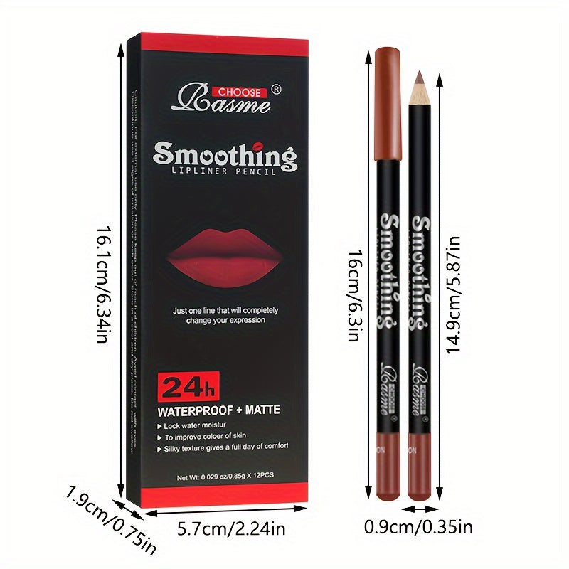 12-Piece Nude Lip Liner Set