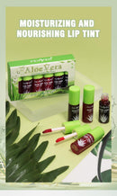 6-Piece Aloe Vera Lip Tint Set – Moisturizing Liquid Lipsticks with Glossy, Glitter Finish Lightweight Lipgloss