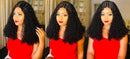 10A Grade Brazilian Pissy Curly Fumi Human Hair 3/4  Bundles With 4x4