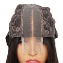 180% Density Full 2x6 Transparent Lace Front Straight Human Hair Wigs