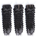 10A Grade Deep Wave 4x4 Brazilian  5x5 Lace 6x6 Closure Remy Human Hai