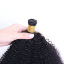 Mongalian Afro Kinky Curly i Tip Microlinks Braiding Human Hair Extens