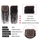 10A Grade Kinky Curly 4x4 Brazilian  5x5 Lace 6x6 Closure Remy Human H