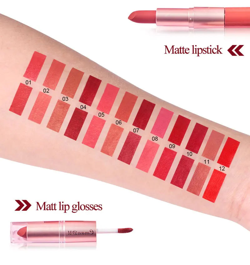 Double Ended Matte & Gloss Lipstick