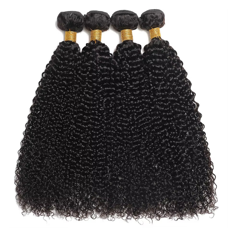 3 Bundles Curly Human Hair Extensions Silky Straight 10A Grade Body Wave Raw Mink Virgin Hair Bundles