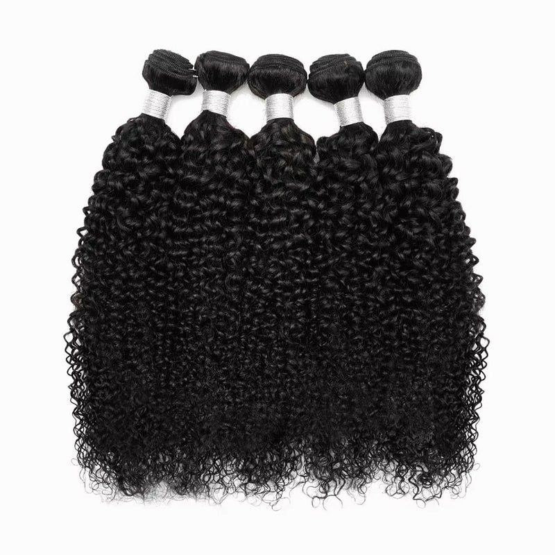 3 Bundles Curly Human Hair Extensions Silky Straight 10A Grade Body Wave Raw Mink Virgin Hair Bundles