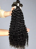 3 Bundles Curly Human Hair Extensions Silky Straight 10A Grade Body Wave Raw Mink Virgin Hair Bundles