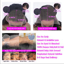 180% Density Full 4x4 Transparent Lace Front Deep Wave Human Hair Wigs