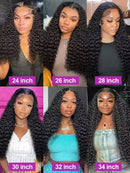 13x4 HD Transparent Lace Frontal Kinky Curly Human Hair Wigs 200% Dens