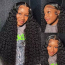 Beumax 13x6 Jerry Curl Lace Frontal Human Hair Wigs