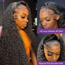 Beumax 13x6 Jerry Curl Lace Frontal Human Hair Wigs