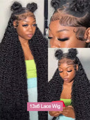 Jerry Curl 13x6 Transparent Lace Frontal Brazilian Human Hair Wigs