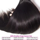 BeuMax 10A Grade 3/4 Straight Hair Bundles with 4x4 Closure Brazilian