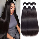 BeuMax 10A Grade 3/4 Straight Hair Bundles with 4x4 Closure Brazilian