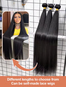 BeuMax 10A Grade 3/4 Straight Hair Bundles with 4x4 Closure Brazilian