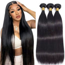 10A Grade 3/4 Straight Human Hair Bundles 4x4 Closures and 13x4 fronta