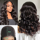 13x4 HD Transparent Lace Front Bouncy Curl Human Hair Wigs 200% Density