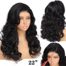 13x4 HD Transparent Lace Front Bouncy Curl Human Hair Wigs 200% Density