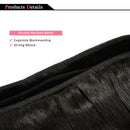 10A Grade 1/3/4 Straight Brazilian 100% Human Hair Bundles Double Weft