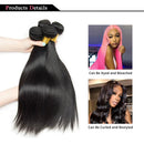 10A Grade 1/3/4 Straight Brazilian 100% Human Hair Bundles Double Weft