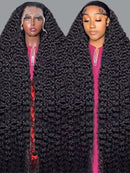 Beumax 13x6 Jerry Curl Lace Frontal Human Hair Wigs