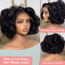 180% Density Body Wave 4x4 Short Bob 13x4 Lace Front Human Hair Wig