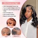 180% Density Body Wave 4x4 Short Bob 13x4 Lace Front Human Hair Wig